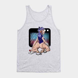 Neko Gamer Girl Tank Top